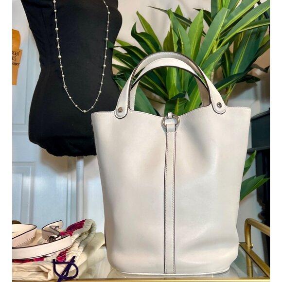 AUTHENTIC TORY BURCH WINTER WHITE LEATHER MILLER SHOULDER BAG WITH DETACHABLE ST - Picture 3 of 15